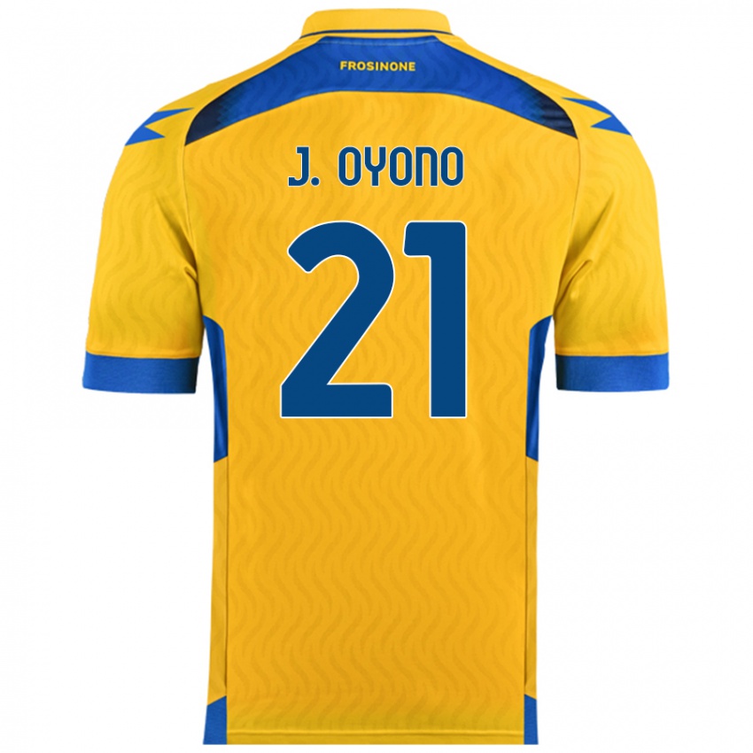 Heren Jérémy Oyono #21 Geel Thuisshirt Thuistenue 2024/25 T-Shirt