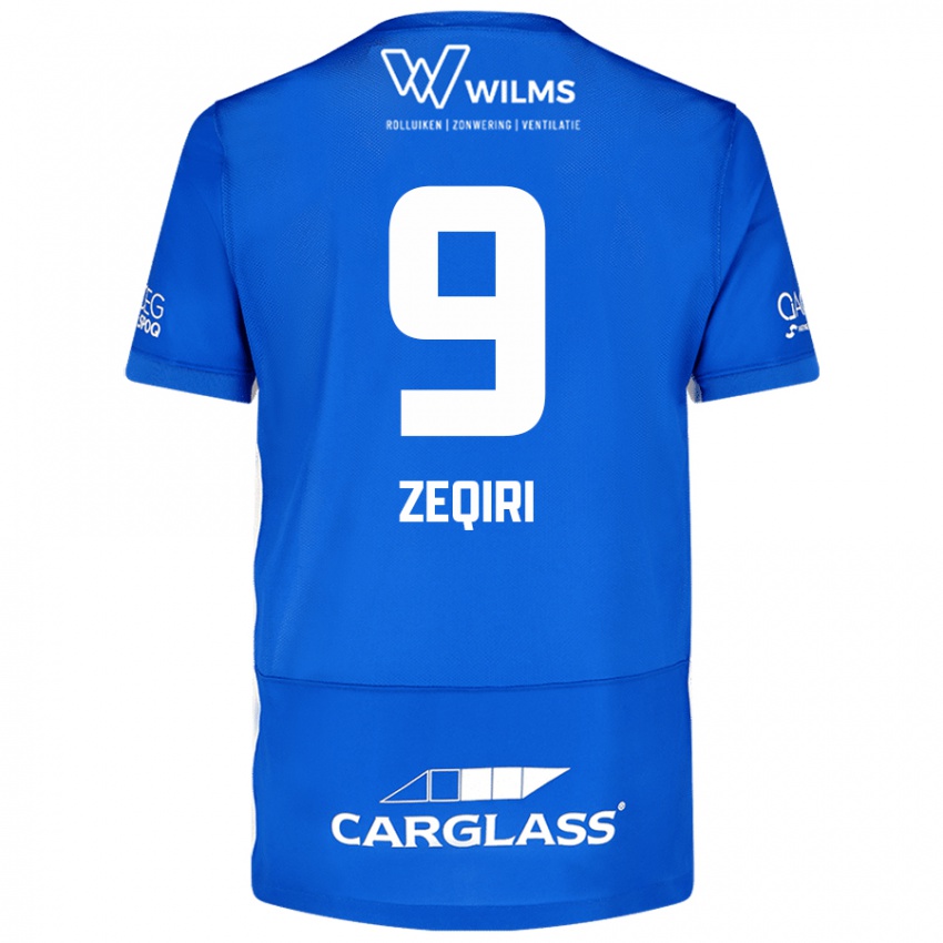 Heren Andi Zeqiri #9 Blauw Thuisshirt Thuistenue 2024/25 T-Shirt