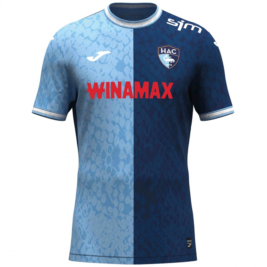 Heren Mathieu Gorgelin #1 Hemelsblauw Donkerblauw Thuisshirt Thuistenue 2024/25 T-Shirt