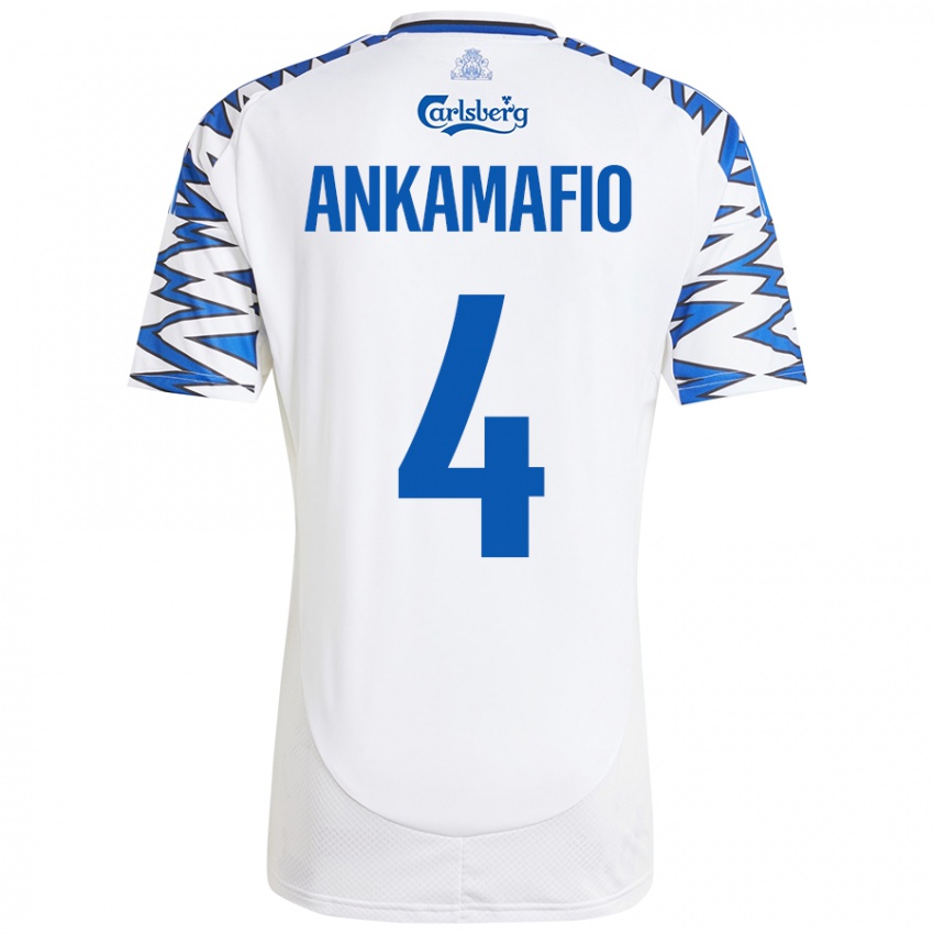 Heren Graham Ankamafio #4 Wit Hemelsblauw Thuisshirt Thuistenue 2024/25 T-Shirt