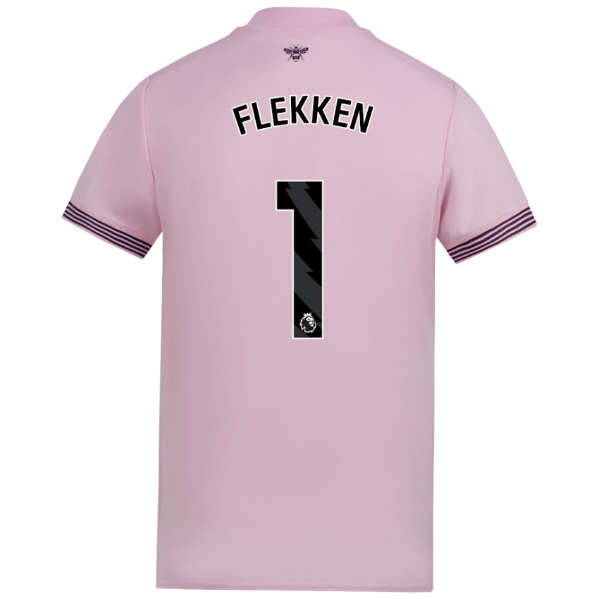 Heren Mark Flekken #1 Roze Uitshirt Uittenue 2024/25 T-Shirt