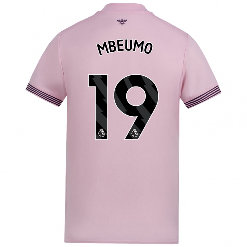 Heren Bryan Mbeumo #19 Roze Uitshirt Uittenue 2024/25 T-Shirt