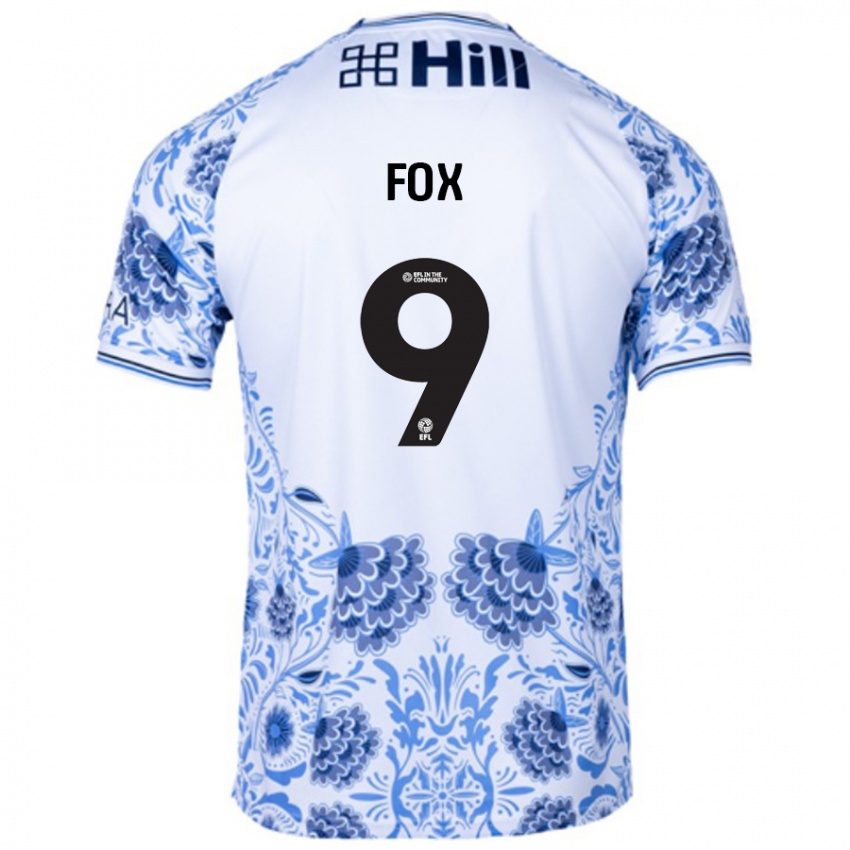 Heren Ruth Fox #9 Wit Blauw Uitshirt Uittenue 2024/25 T-Shirt