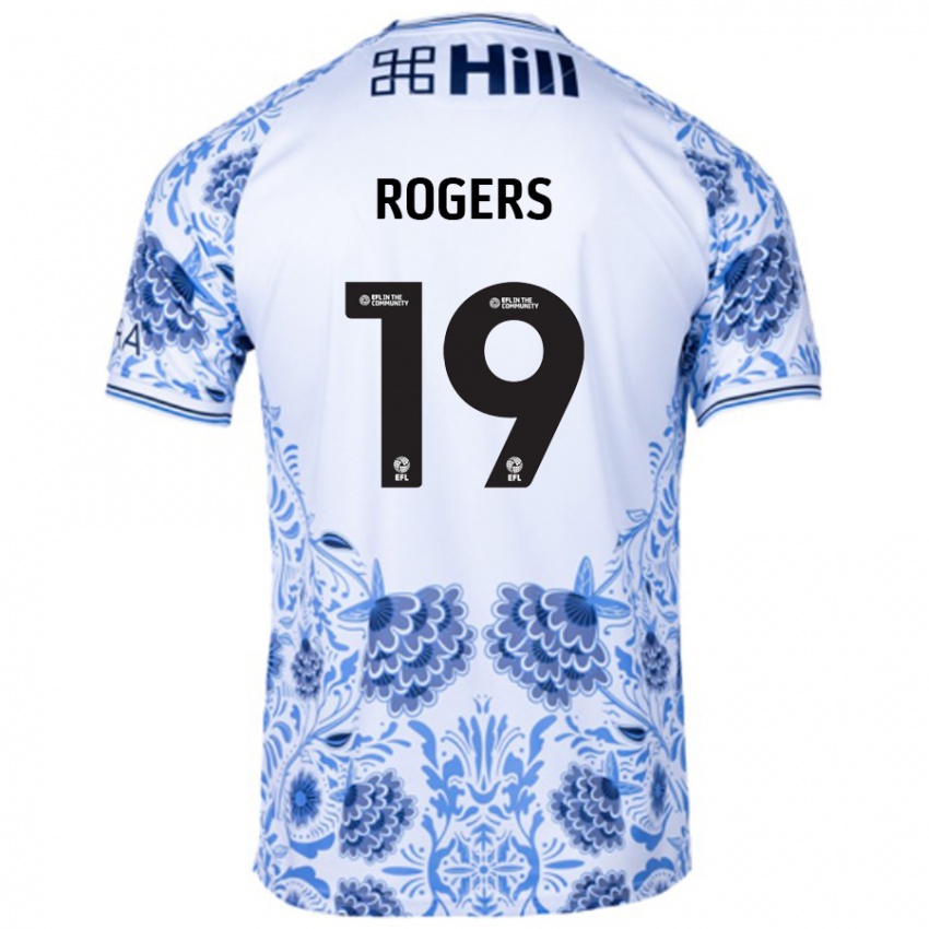 Heren Beatrice Rogers #19 Wit Blauw Uitshirt Uittenue 2024/25 T-Shirt