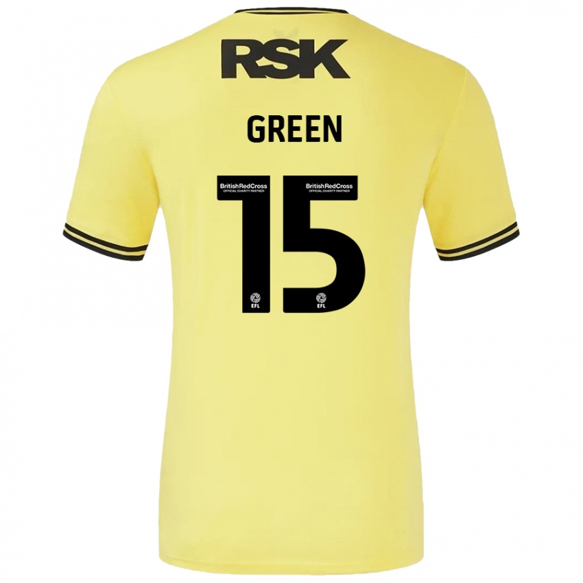 Heren Kayleigh Green #15 Geel Zwart Uitshirt Uittenue 2024/25 T-Shirt