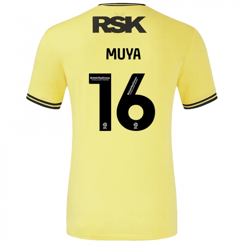 Heren Karin Muya #16 Geel Zwart Uitshirt Uittenue 2024/25 T-Shirt