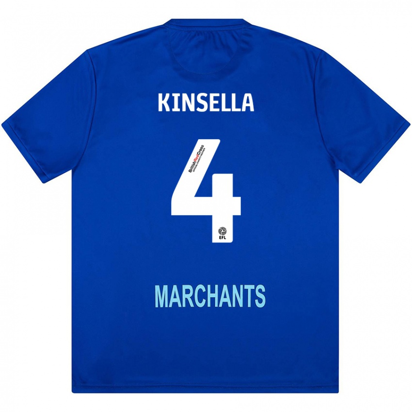 Heren Liam Kinsella #4 Groen Uitshirt Uittenue 2024/25 T-Shirt