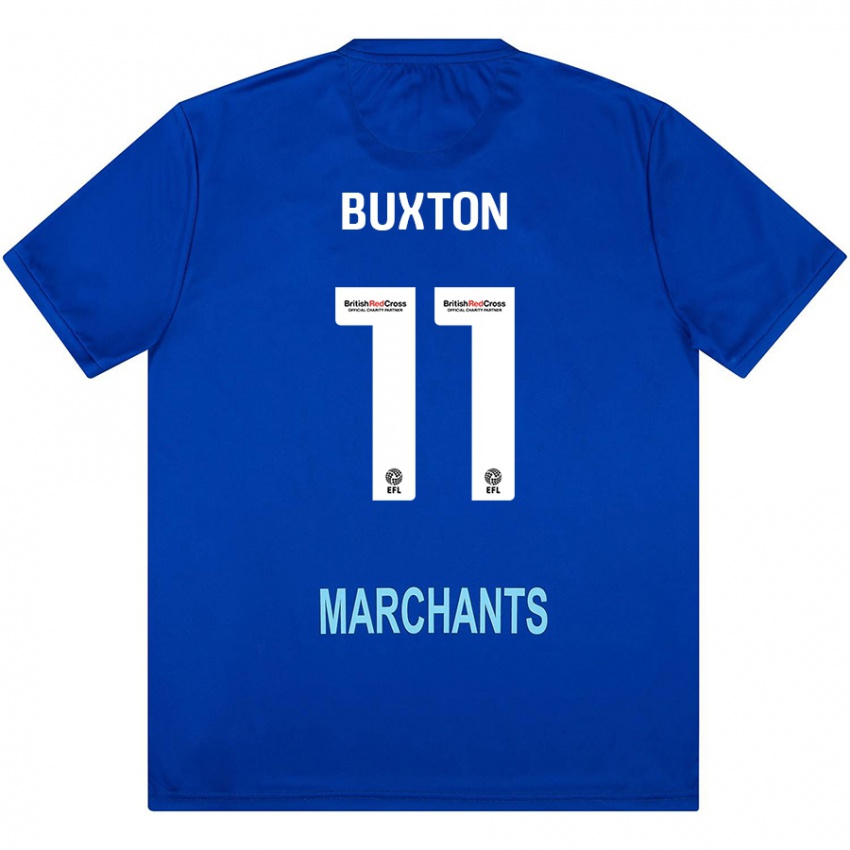 Heren Charlotte Buxton #11 Groen Uitshirt Uittenue 2024/25 T-Shirt