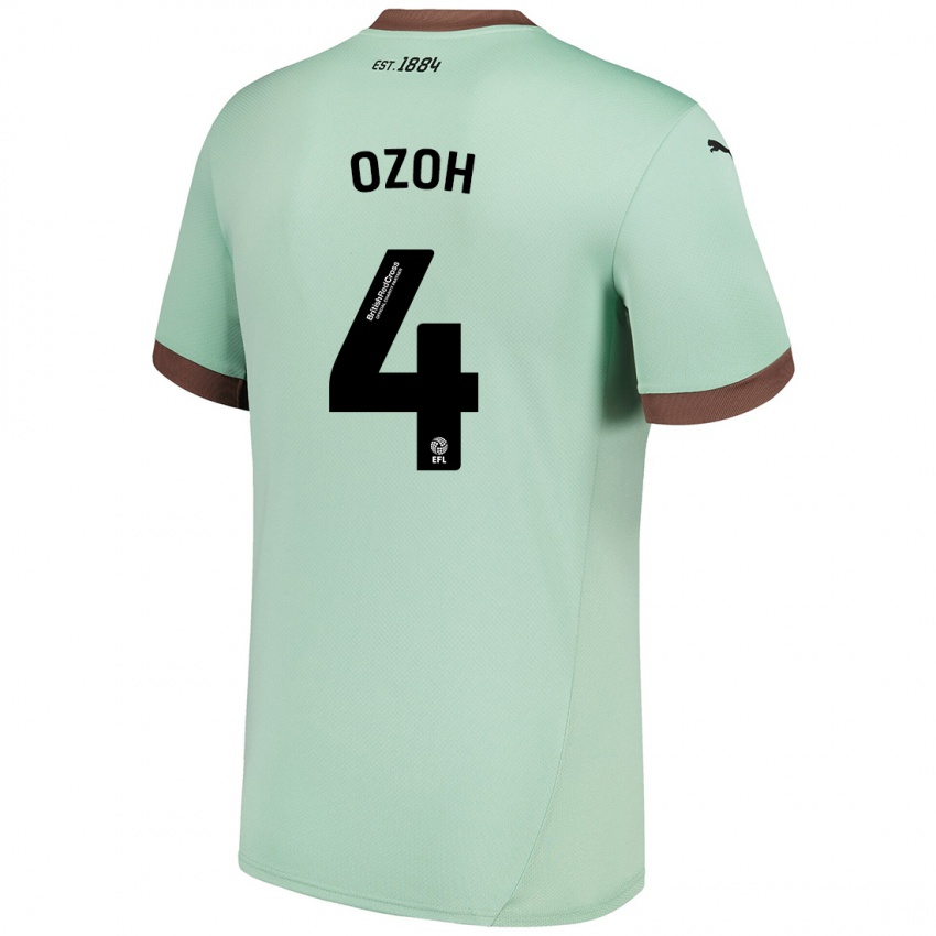 Heren David Ozoh #4 Lichtgroen Uitshirt Uittenue 2024/25 T-Shirt