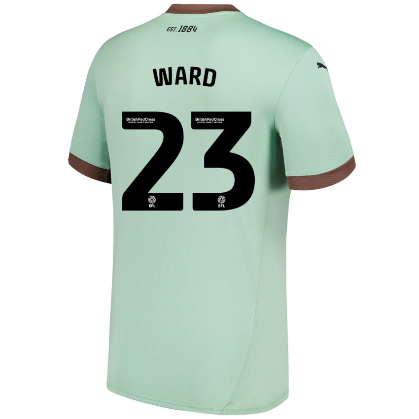 Heren Joe Ward #23 Lichtgroen Uitshirt Uittenue 2024/25 T-Shirt