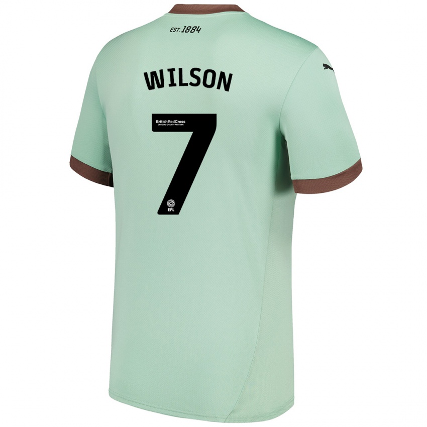 Heren Emelia Wilson #7 Lichtgroen Uitshirt Uittenue 2024/25 T-Shirt