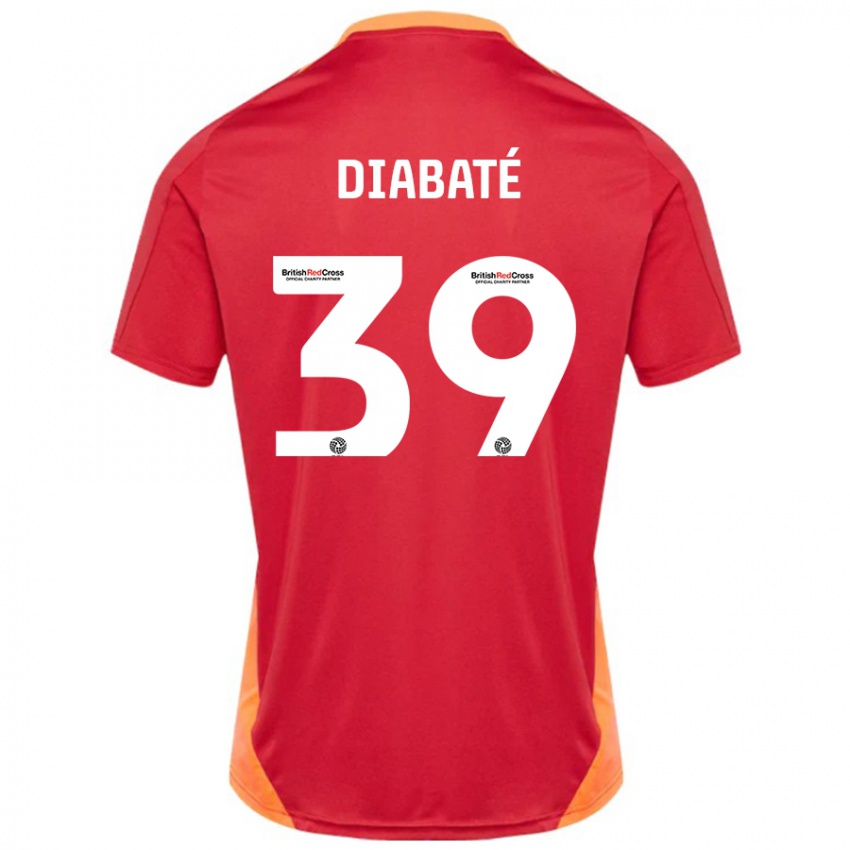 Heren Cheick Diabaté #39 Blauw Gebroken Wit Uitshirt Uittenue 2024/25 T-Shirt