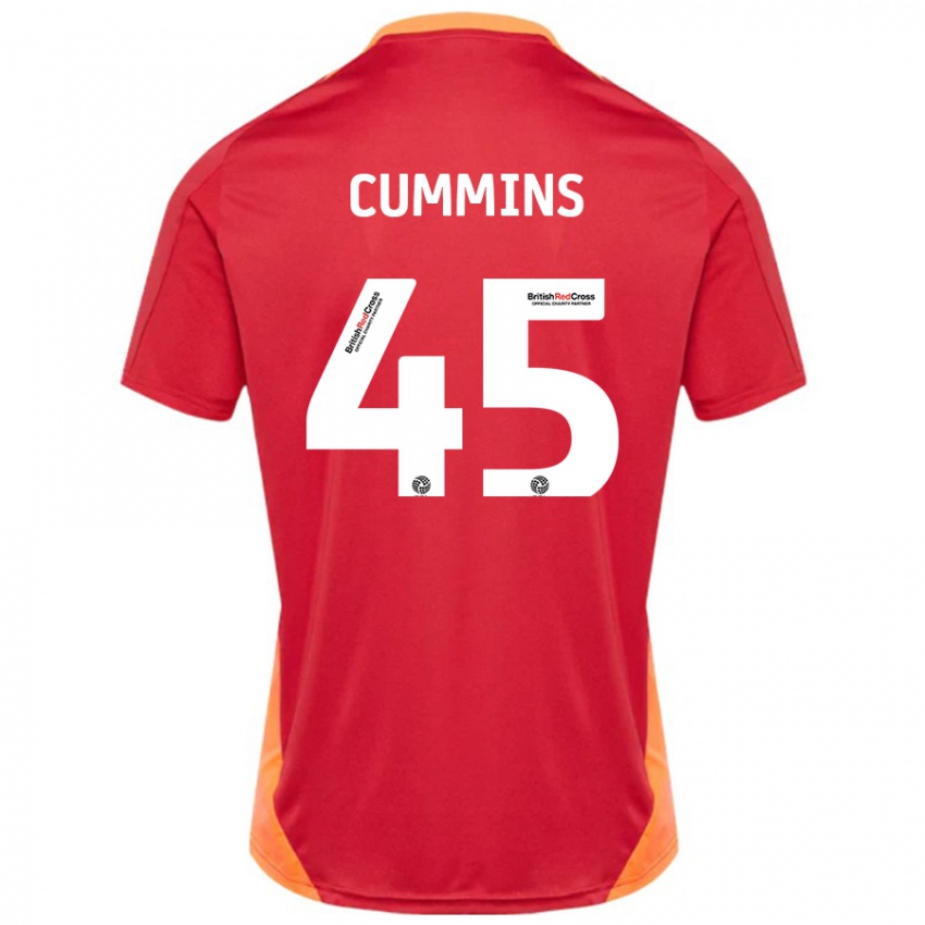 Heren Charlie Cummins #45 Blauw Gebroken Wit Uitshirt Uittenue 2024/25 T-Shirt