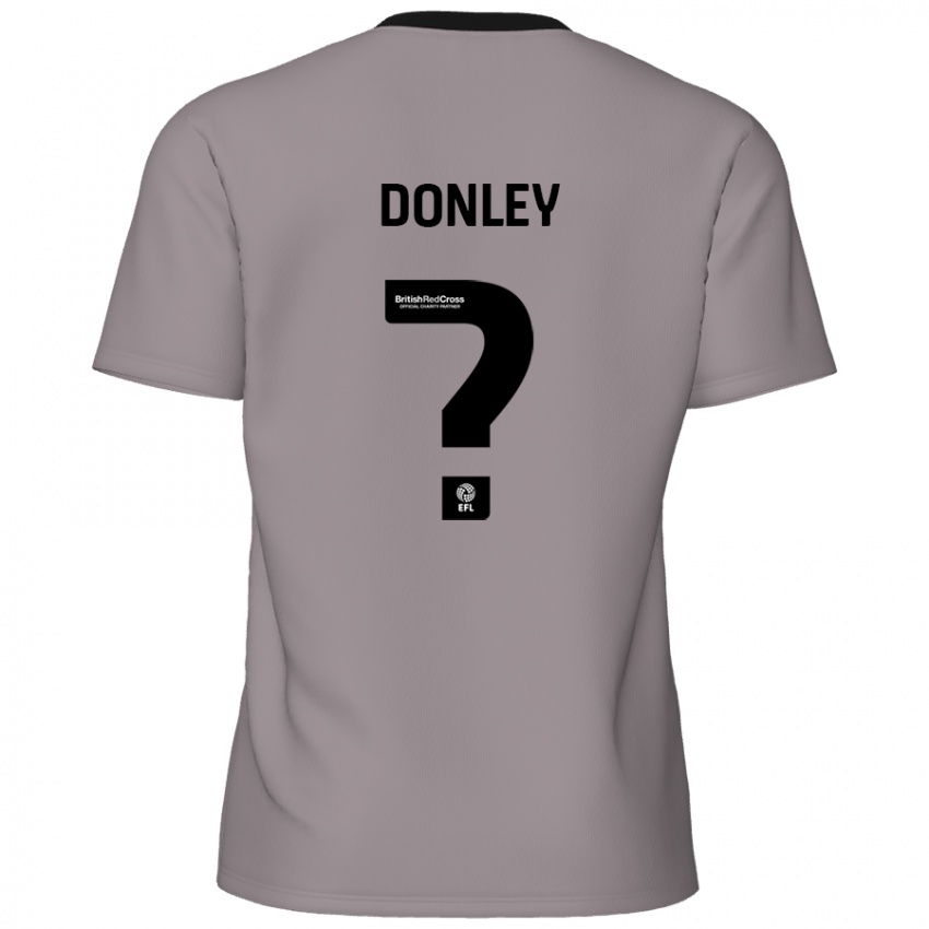 Heren Jamie Donley #0 Grijs Uitshirt Uittenue 2024/25 T-Shirt