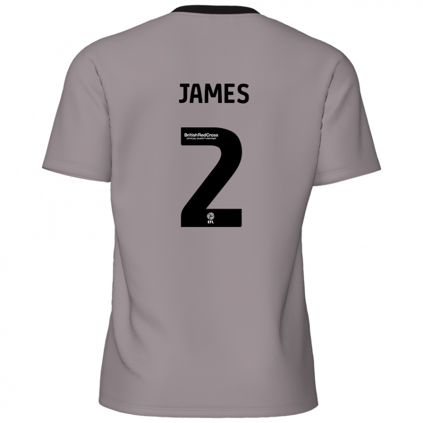 Heren Tom James #2 Grijs Uitshirt Uittenue 2024/25 T-Shirt