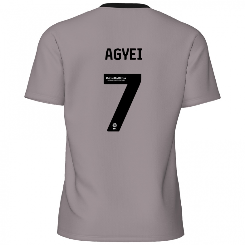 Heren Dan Agyei #7 Grijs Uitshirt Uittenue 2024/25 T-Shirt