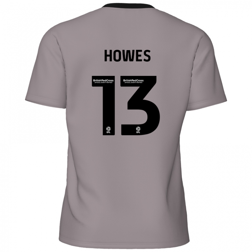 Heren Sam Howes #13 Grijs Uitshirt Uittenue 2024/25 T-Shirt