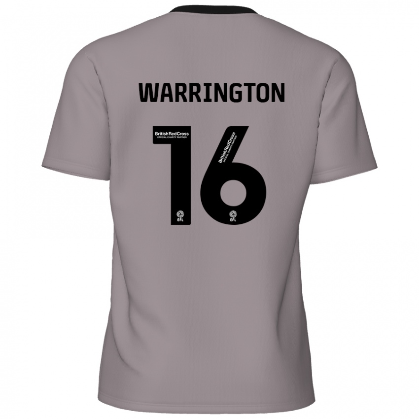 Heren Lewis Warrington #16 Grijs Uitshirt Uittenue 2024/25 T-Shirt