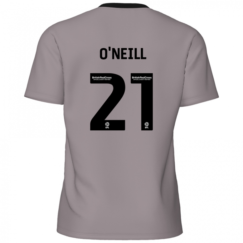 Heren Ollie O'neill #21 Grijs Uitshirt Uittenue 2024/25 T-Shirt