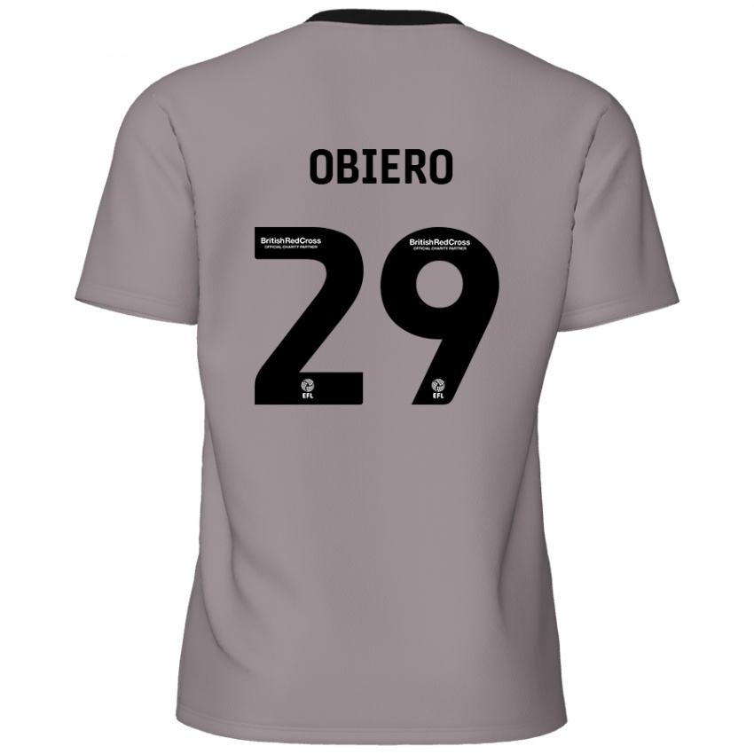 Heren Zech Obiero #29 Grijs Uitshirt Uittenue 2024/25 T-Shirt