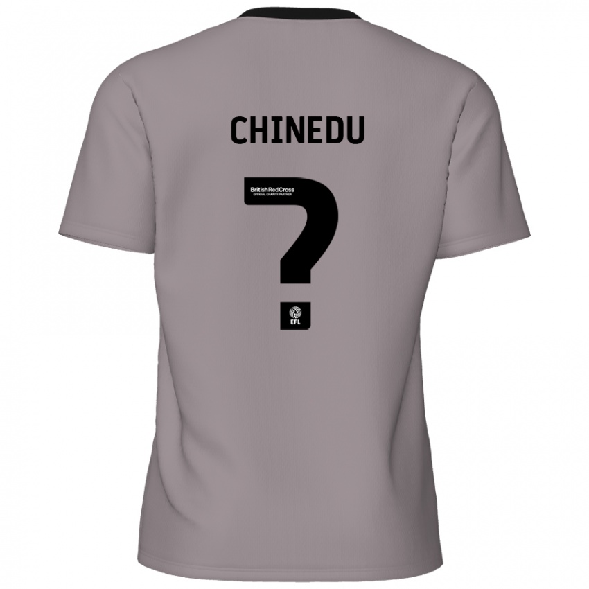 Heren Phillip Chinedu #0 Grijs Uitshirt Uittenue 2024/25 T-Shirt