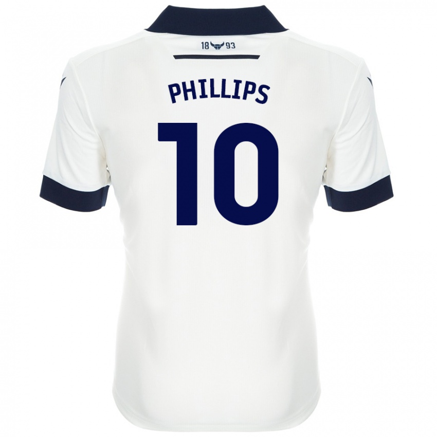 Heren Matt Phillips #10 Wit Marineblauw Uitshirt Uittenue 2024/25 T-Shirt