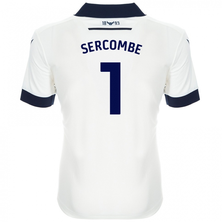 Heren Paris Sercombe #1 Wit Marineblauw Uitshirt Uittenue 2024/25 T-Shirt