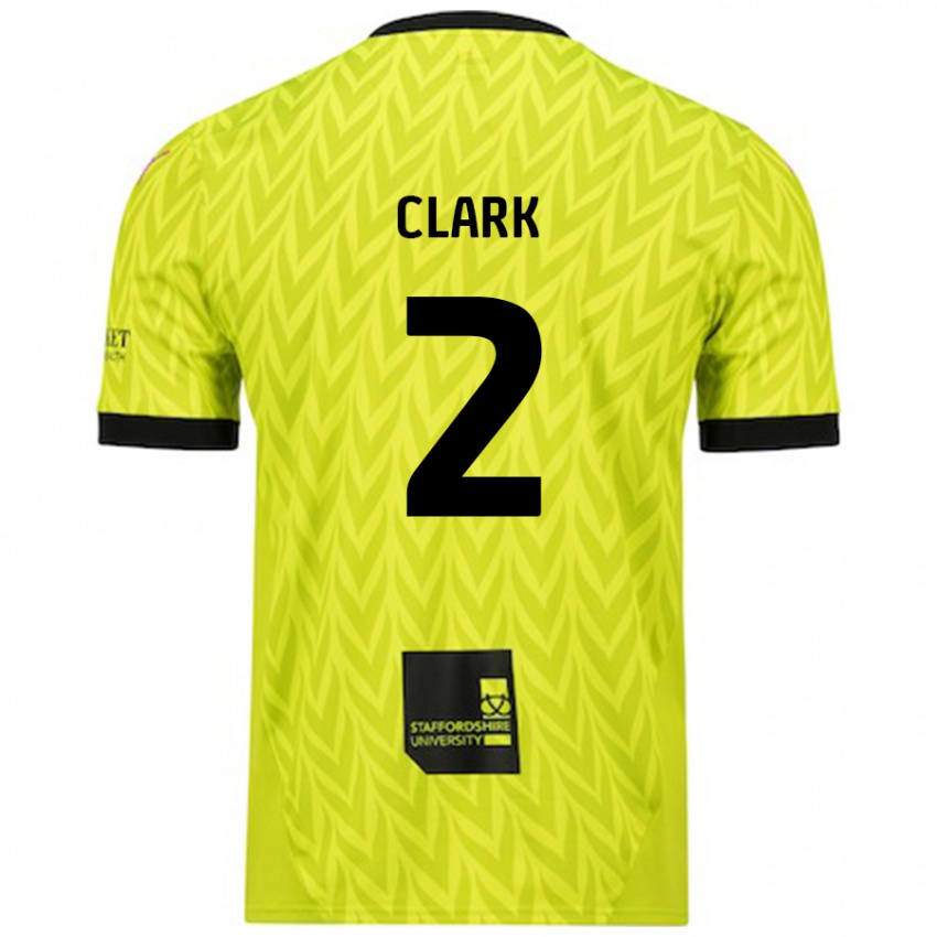 Heren Mitch Clark #2 Fluorescerend Groen Uitshirt Uittenue 2024/25 T-Shirt