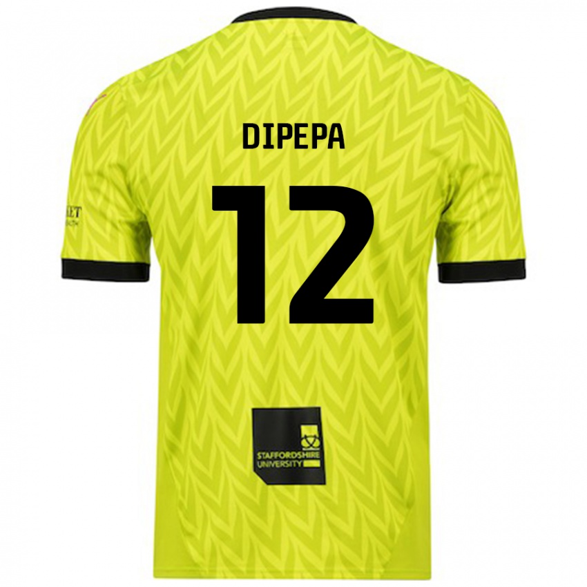 Heren Baylee Dipepa #12 Fluorescerend Groen Uitshirt Uittenue 2024/25 T-Shirt