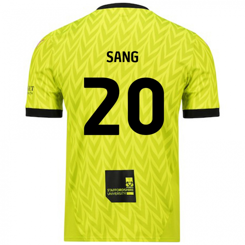 Heren Tom Sang #20 Fluorescerend Groen Uitshirt Uittenue 2024/25 T-Shirt