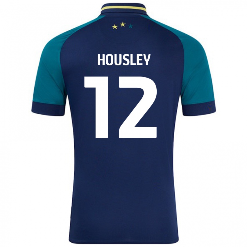 Heren Autumn Housley #12 Marineblauw Donkergroen Uitshirt Uittenue 2024/25 T-Shirt