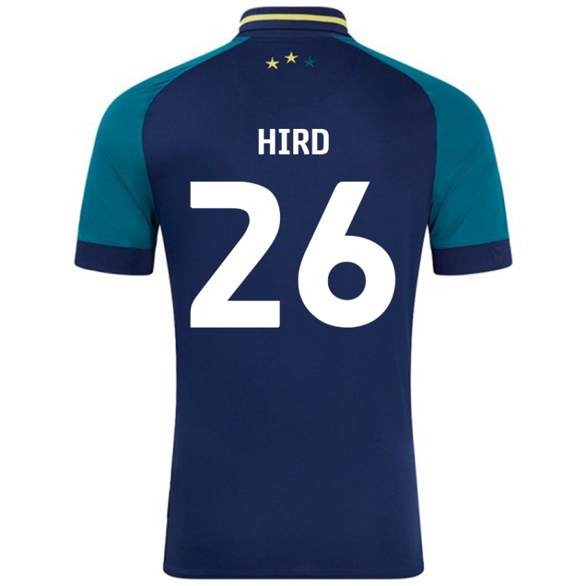 Heren Kayley Hird #26 Marineblauw Donkergroen Uitshirt Uittenue 2024/25 T-Shirt