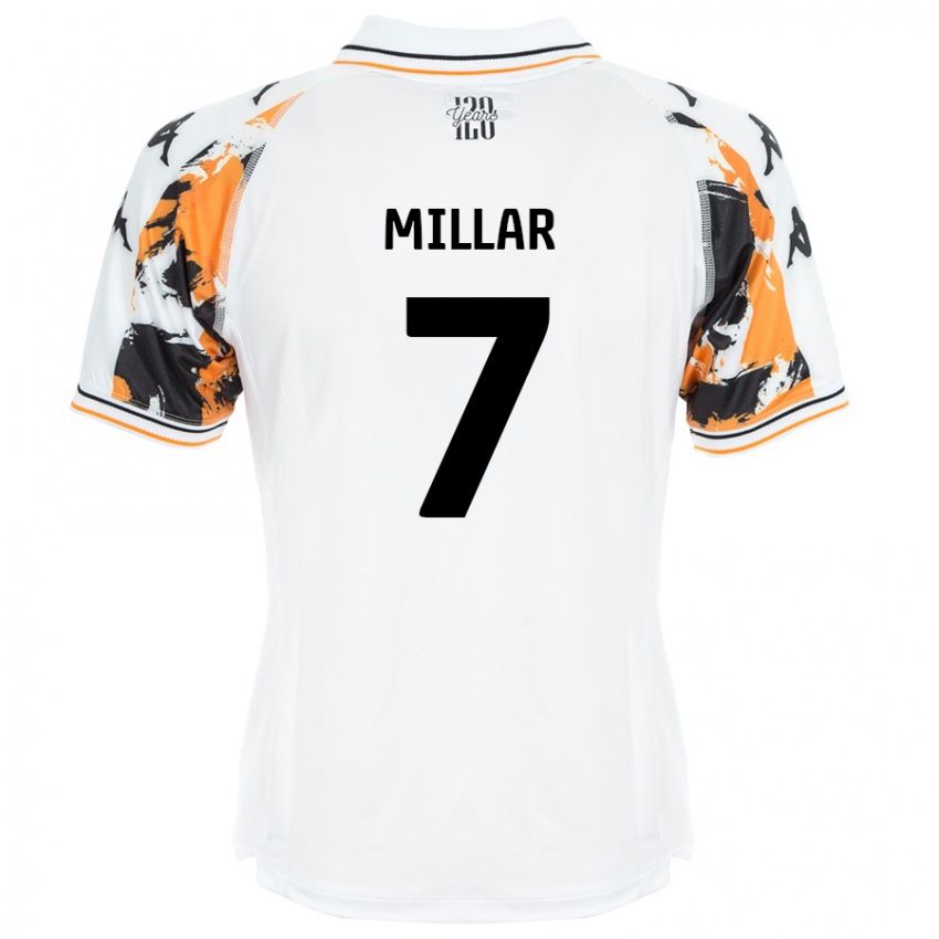 Heren Liam Millar #7 Wit Uitshirt Uittenue 2024/25 T-Shirt