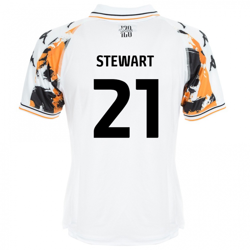 Heren Alice Stewart #21 Wit Uitshirt Uittenue 2024/25 T-Shirt