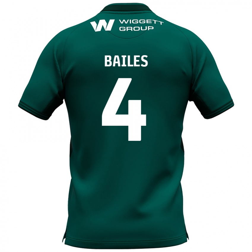 Heren Freya Bailes #4 Groen Uitshirt Uittenue 2024/25 T-Shirt