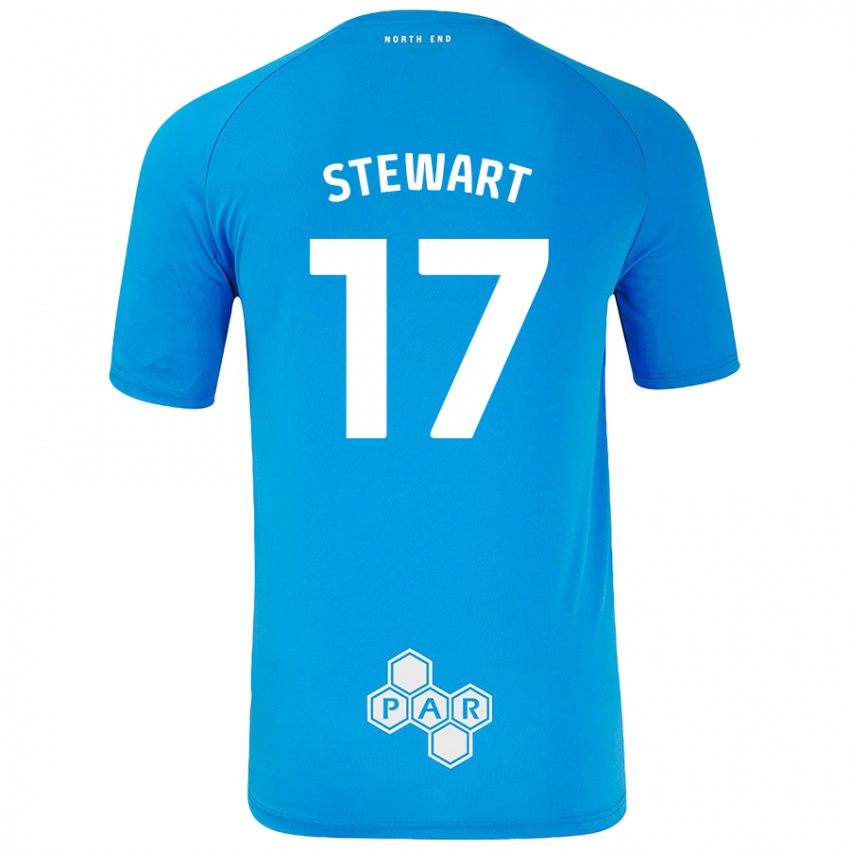 Heren Layton Stewart #17 Hemelsblauw Uitshirt Uittenue 2024/25 T-Shirt