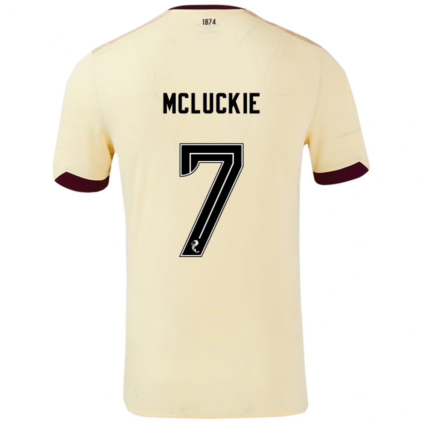 Heren Bobby Mcluckie #7 Crème Bordeauxrood Uitshirt Uittenue 2024/25 T-Shirt