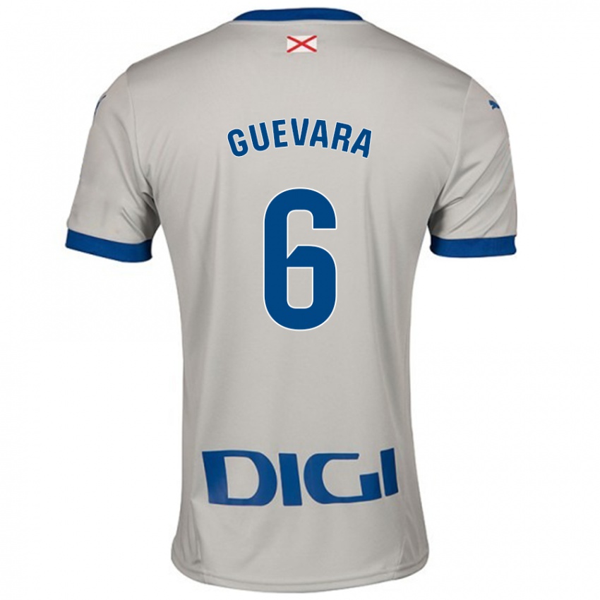 Heren Ander Guevara #6 Lichtgrijs Uitshirt Uittenue 2024/25 T-Shirt