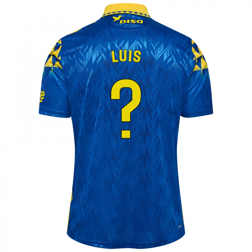 Heren Ryan Luis #0 Blauw Geel Uitshirt Uittenue 2024/25 T-Shirt