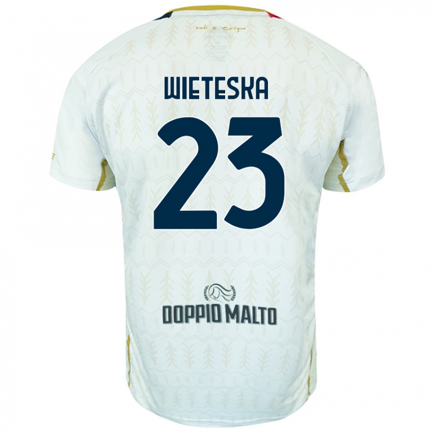 Heren Mateusz Wieteska #23 Wit Uitshirt Uittenue 2024/25 T-Shirt