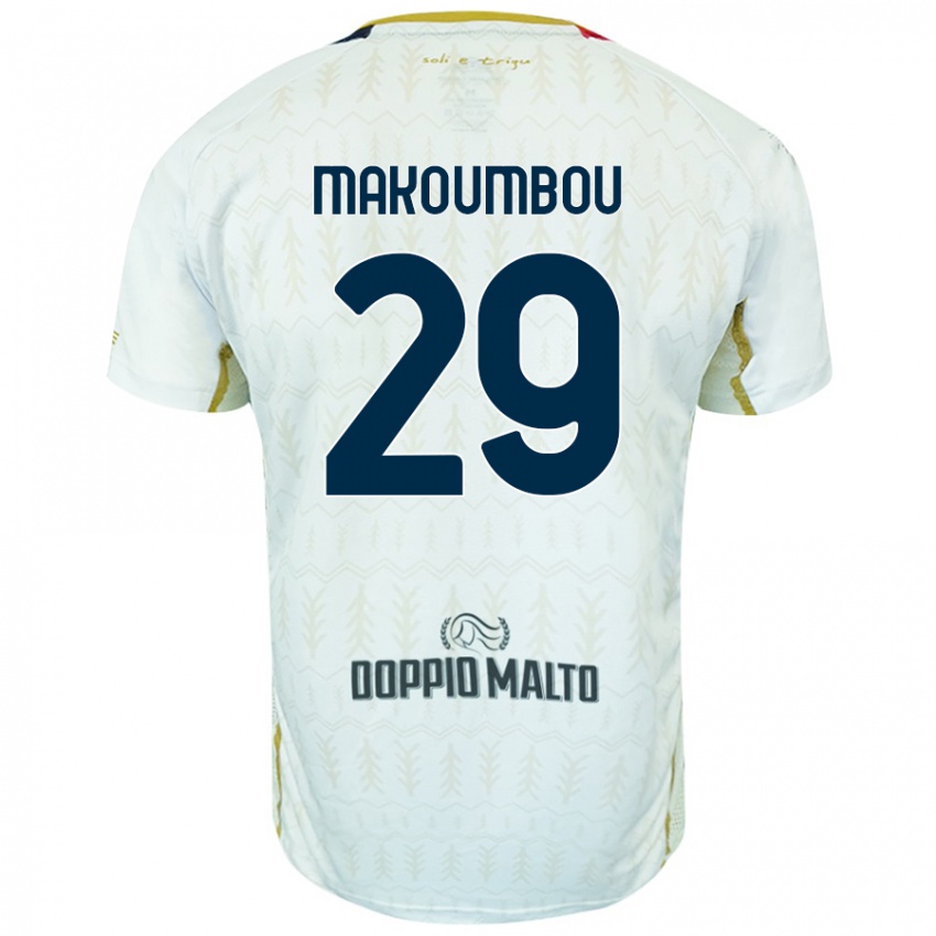 Heren Antoine Makoumbou #29 Wit Uitshirt Uittenue 2024/25 T-Shirt