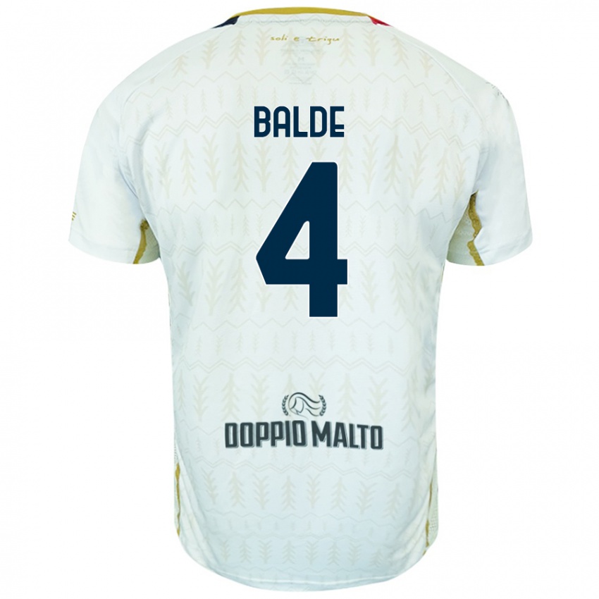 Heren Mamadou Balde #4 Wit Uitshirt Uittenue 2024/25 T-Shirt