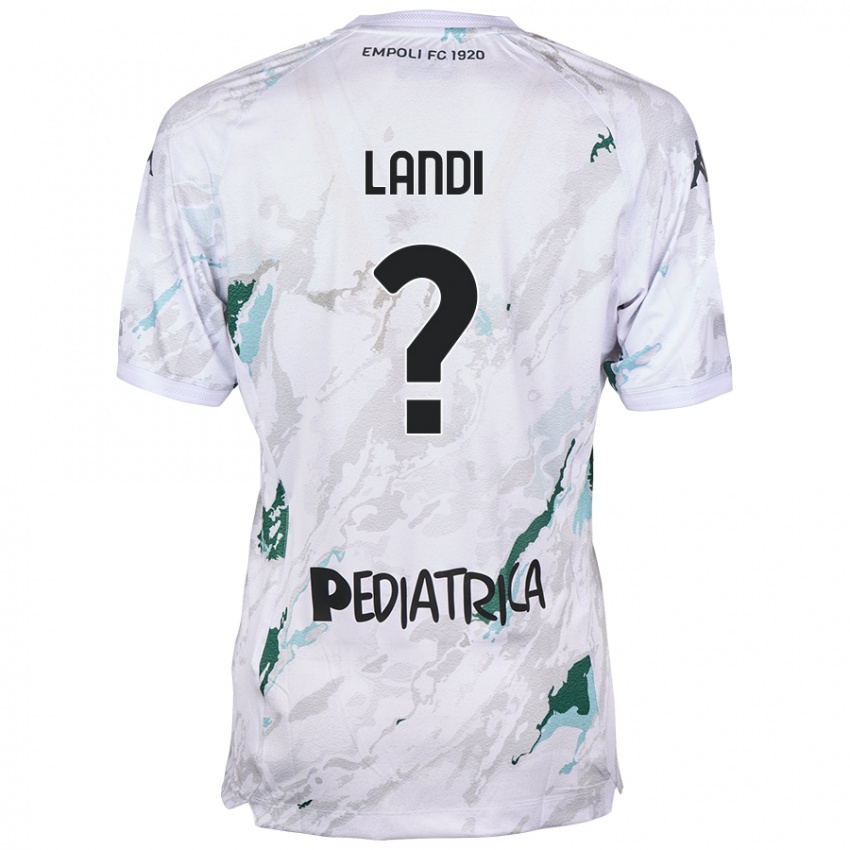 Heren Jacopo Landi #0 Grijs Uitshirt Uittenue 2024/25 T-Shirt