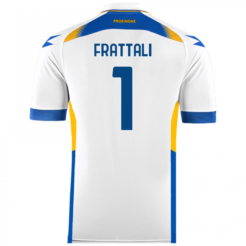 Heren Pierluigi Frattali #1 Wit Uitshirt Uittenue 2024/25 T-Shirt