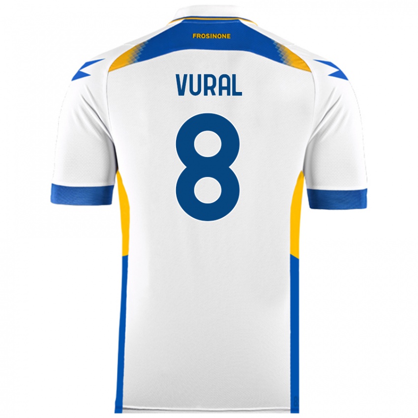 Heren İsak Vural #8 Wit Uitshirt Uittenue 2024/25 T-Shirt