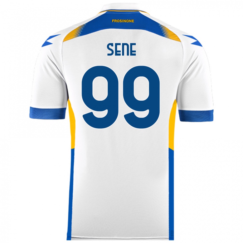 Heren Fallou Sene #99 Wit Uitshirt Uittenue 2024/25 T-Shirt