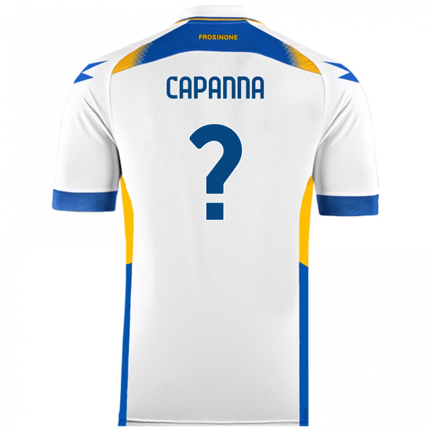 Heren Tommaso Capanna #0 Wit Uitshirt Uittenue 2024/25 T-Shirt