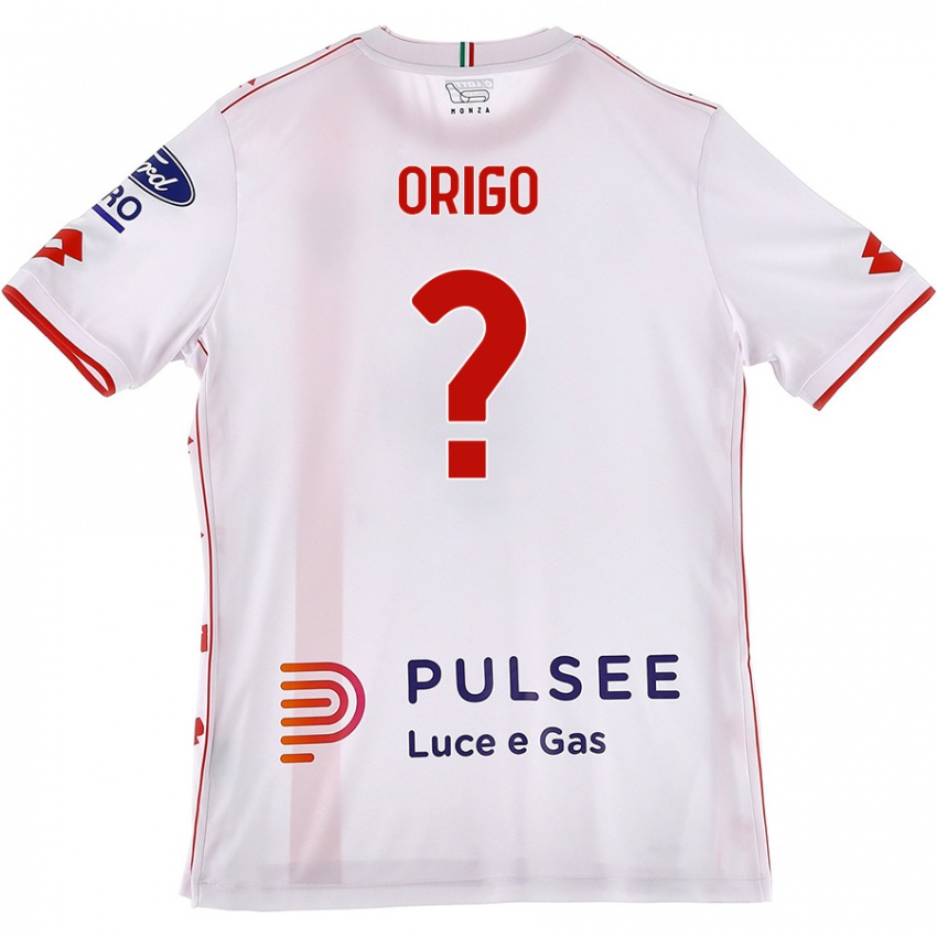 Heren Tobias Origo #0 Wit Rood Uitshirt Uittenue 2024/25 T-Shirt