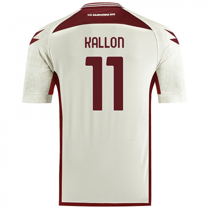 Heren Yayah Kallon #11 Crèmekleur Uitshirt Uittenue 2024/25 T-Shirt