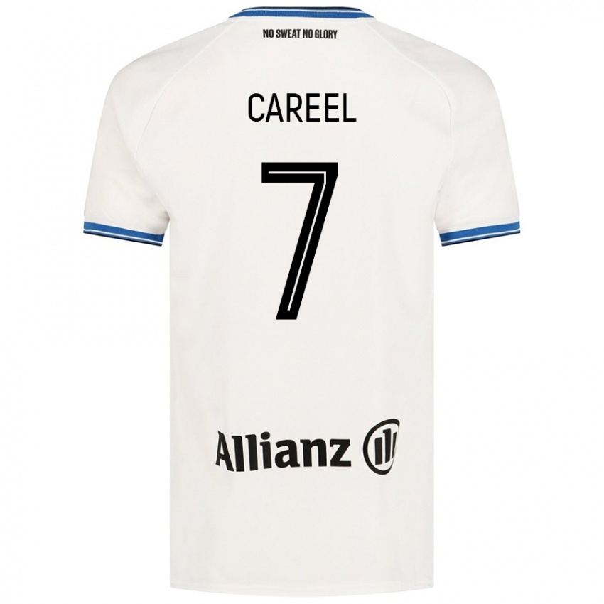 Heren Oona Careel #7 Wit Uitshirt Uittenue 2024/25 T-Shirt